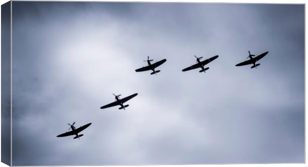 Battle of Britain Fighters Canvas Print by J Biggadike