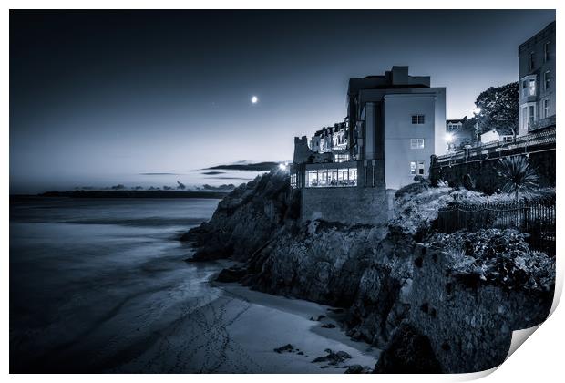 Tenby Moon Print by Purple OneTwoEight