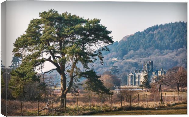 Margam Castle Canvas Print by Purple OneTwoEight