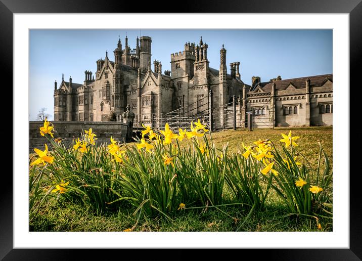 Castle Flowers Framed Mounted Print by Purple OneTwoEight