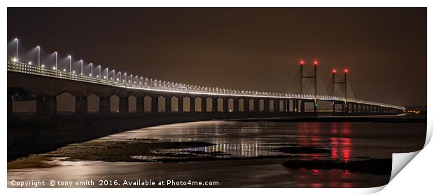 Second Severn Crossing Print by tony smith