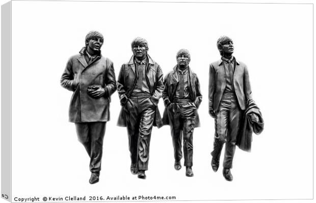 The Beatles Canvas Print by Kevin Clelland