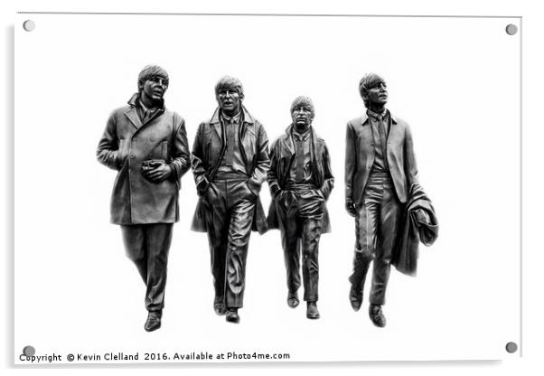 The Beatles Acrylic by Kevin Clelland