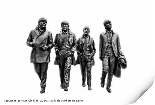 The Beatles Print by Kevin Clelland