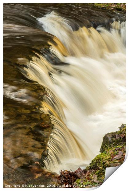 The Edge of the Falls Print by Nick Jenkins