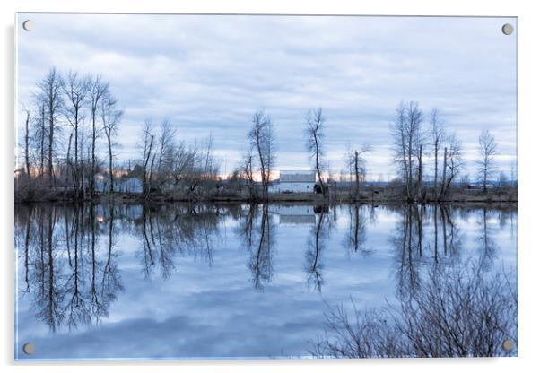 Reflection in Blue Acrylic by Belinda Greb