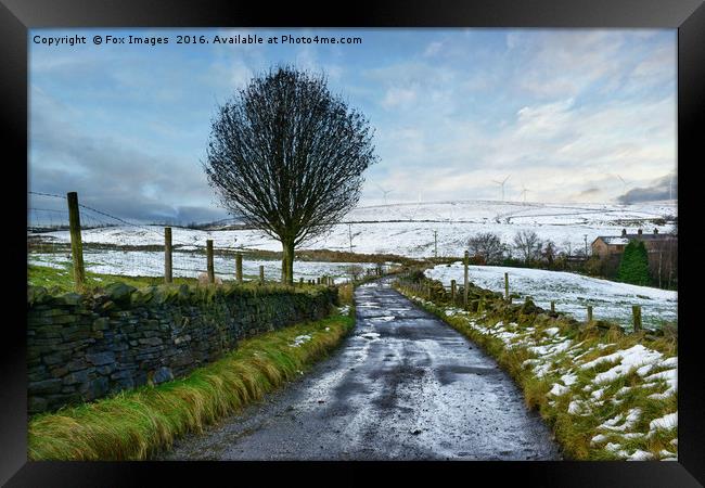 A winter scene Framed Print by Derrick Fox Lomax
