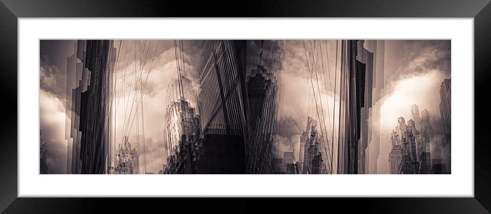 New York vision Framed Mounted Print by Jean-François Dupuis