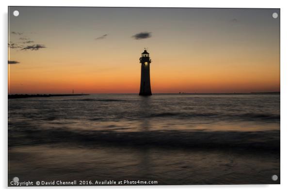 Perch Rock Lighthouse   Acrylic by David Chennell