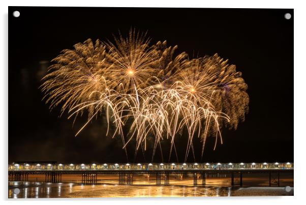 Grand Pier fireworks display Acrylic by Dean Merry