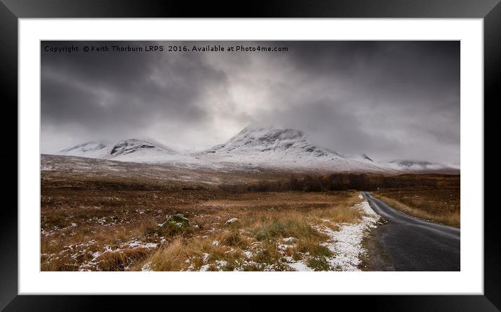 Glencoe Mountains Framed Mounted Print by Keith Thorburn EFIAP/b