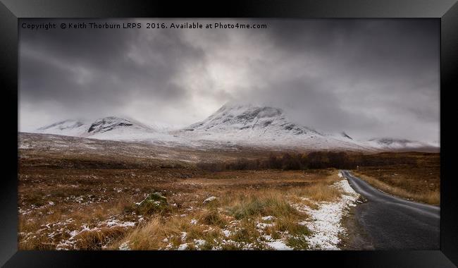 Glencoe Mountains Framed Print by Keith Thorburn EFIAP/b