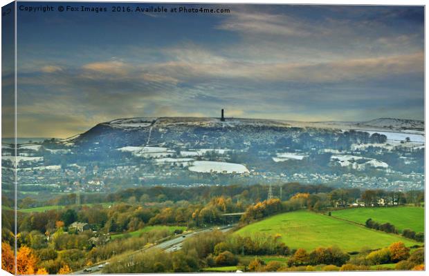 Holcombe hill tower Canvas Print by Derrick Fox Lomax
