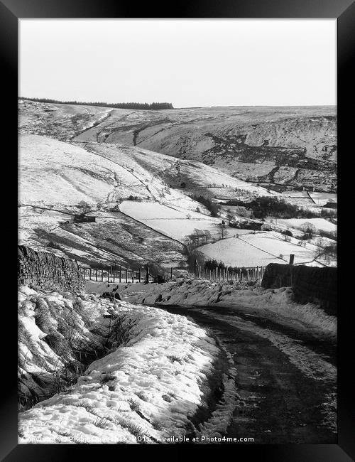 Snow on Marsh Lane Framed Print by Philip Openshaw