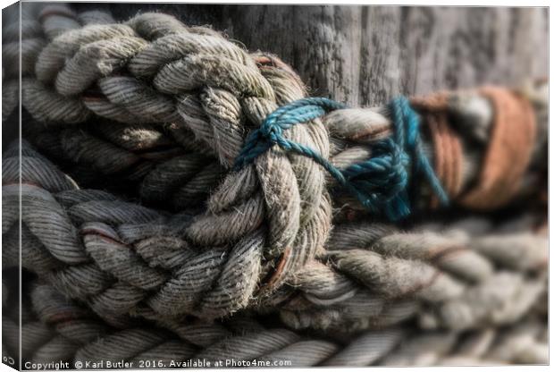 "Knot" at the end of the rope  Canvas Print by Karl Butler