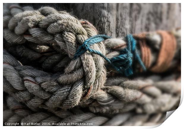 "Knot" at the end of the rope  Print by Karl Butler