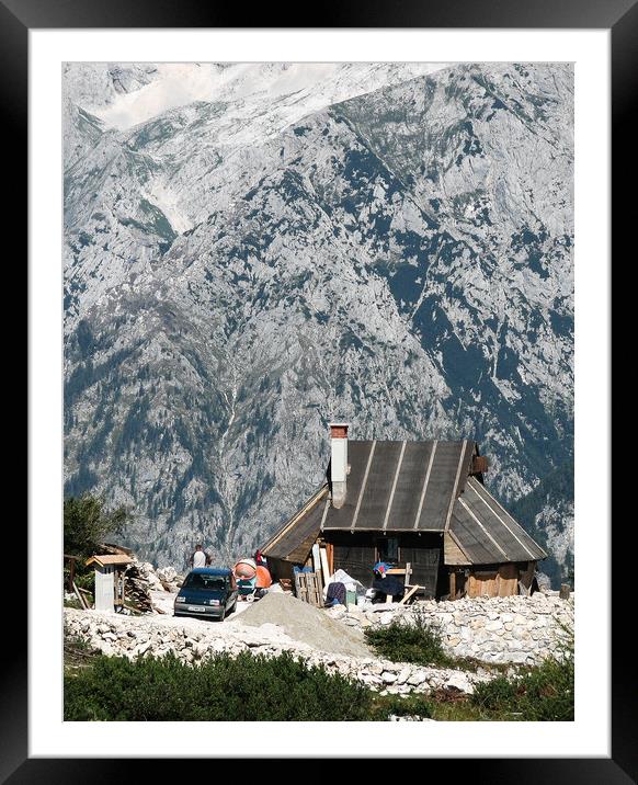 Mountain home Framed Mounted Print by Ranko Dokmanovic