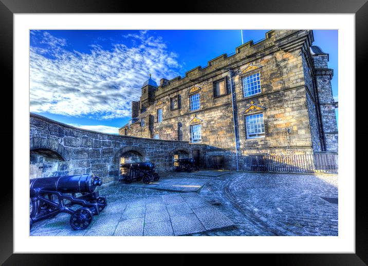 Edinburgh Castle Scotland Framed Mounted Print by David Pyatt