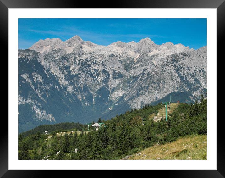 Mountain landscape Framed Mounted Print by Ranko Dokmanovic