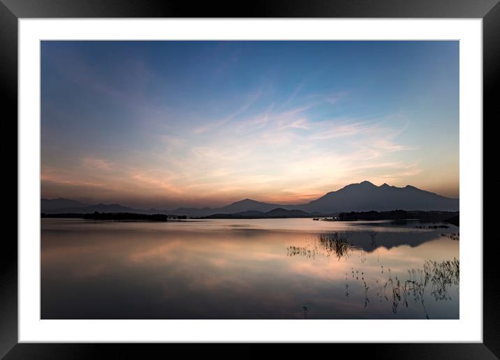 Sunset Framed Mounted Print by Pham Do Tuan Linh