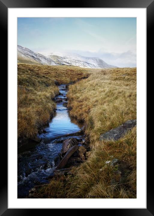 On route to Llyn Y Fan Fach  Framed Mounted Print by Simon Rees