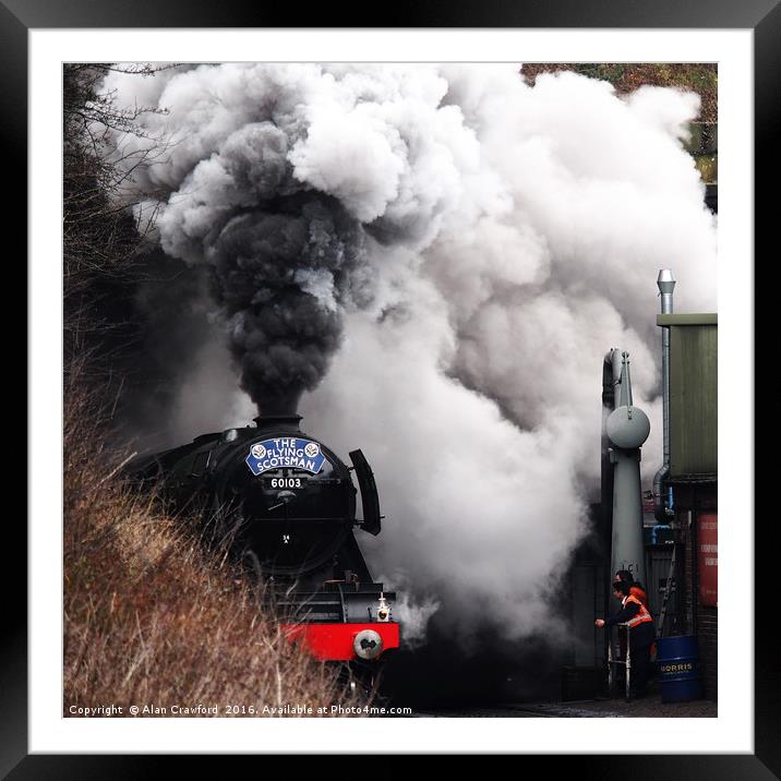 Flying Scotsman                                    Framed Mounted Print by Alan Crawford