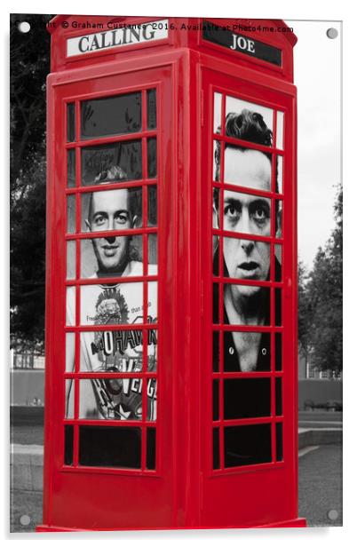 London Calling Phone Box Acrylic by Graham Custance