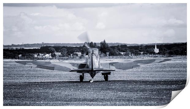 Spitfire Taxi Out Print by J Biggadike
