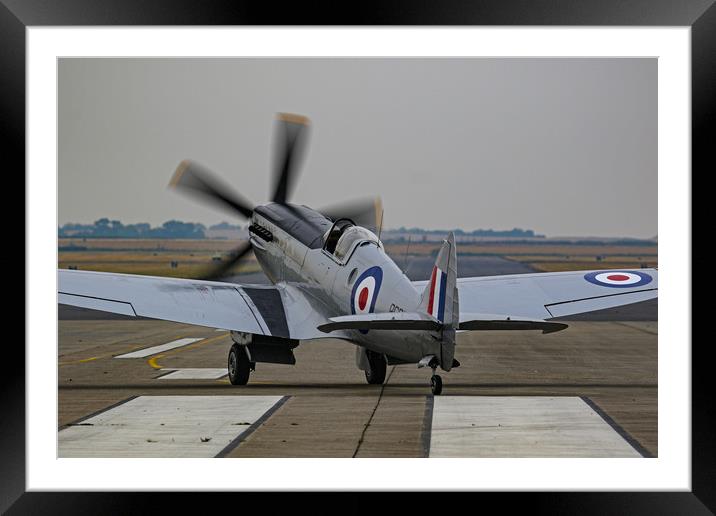 BBMF Spitfire PS915 Framed Mounted Print by Oxon Images