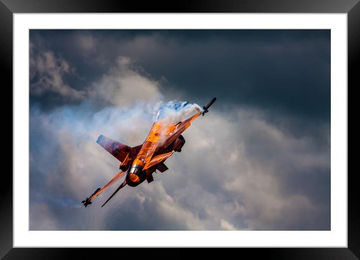 Dutch F16 Framed Mounted Print by Oxon Images