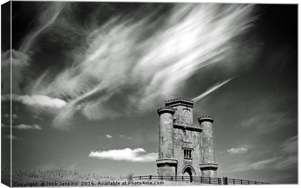 Paxton's Tower Carmarthenshire Canvas Print by Nick Jenkins