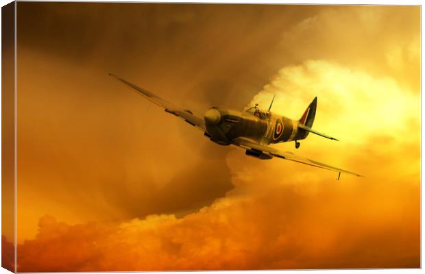 Supermarine Spitfire Canvas Print by J Biggadike