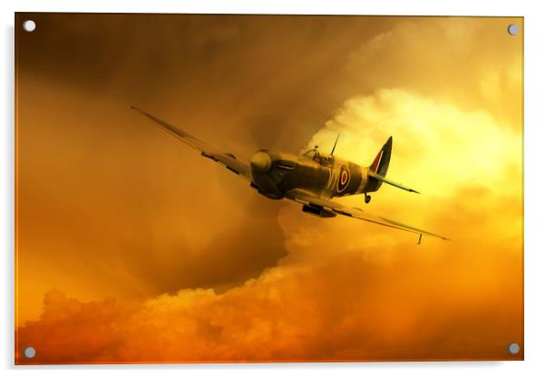 Supermarine Spitfire Acrylic by J Biggadike