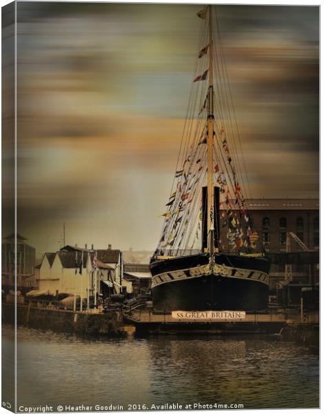 The S.S. Great Britain, Bristol. Canvas Print by Heather Goodwin