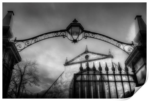 The Greyfriars Kirk Cemetery Edinburgh Print by David Pyatt