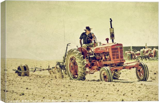 McCormick Ploughing  Canvas Print by Rob Hawkins