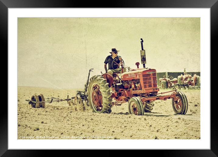 McCormick Ploughing  Framed Mounted Print by Rob Hawkins