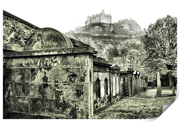 Edinburgh Castle Print by Lucy Antony