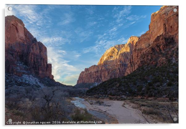 The Zion Valley Acrylic by jonathan nguyen