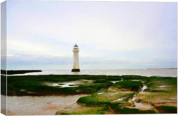 the lighthouse Canvas Print by sue davies