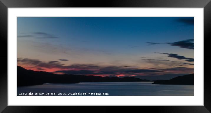Highland sunset Framed Mounted Print by Tom Dolezal