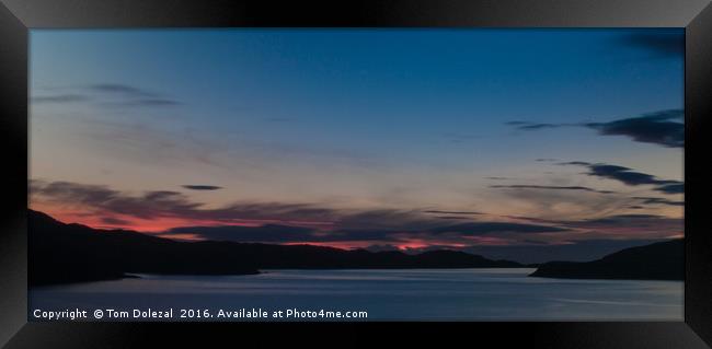 Highland sunset Framed Print by Tom Dolezal