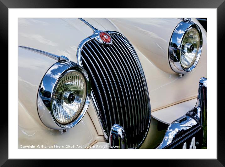 Jaguar XK150 Framed Mounted Print by Graham Moore