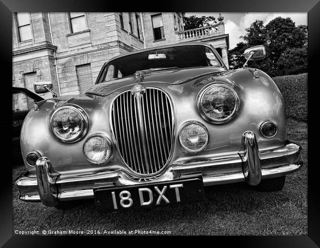 Classic Jaguar car Framed Print by Graham Moore