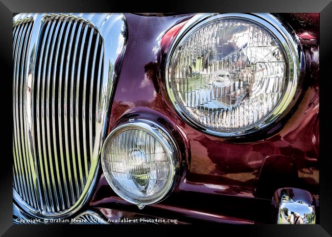 Classic Jaguar car Framed Print by Graham Moore