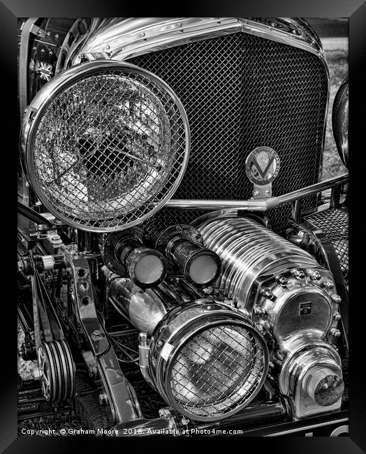 Blower Bentley detail Framed Print by Graham Moore