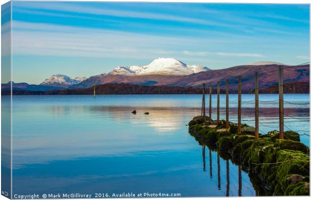 Winter on Loch Lomond - 2 Canvas Print by Mark McGillivray