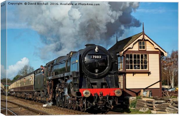 70013 at Quorn and Woodhouse Canvas Print by David Birchall