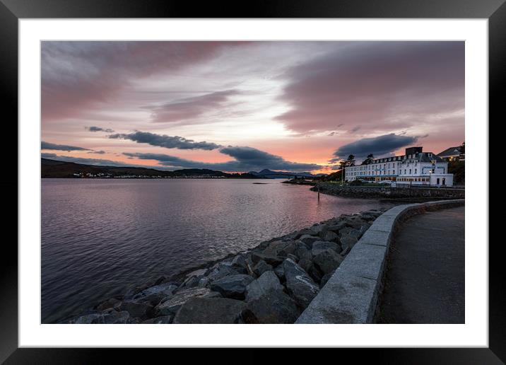 Sunset Kyle of Lochalsh Framed Mounted Print by Nick Rowland