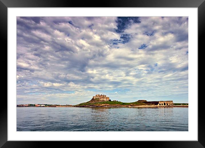 Lindisfarne Castle, Holy Island, Northumberland Framed Mounted Print by David Lewins (LRPS)